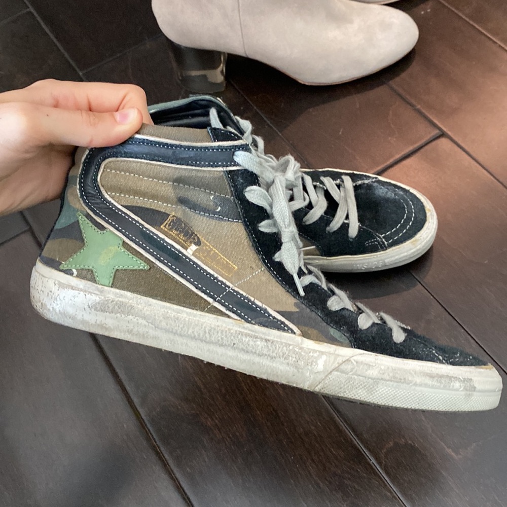 Golden Goose Slide Camo Sneakers